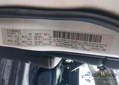 2015 Jeep Cherokee Limited from USA, damaged, VIN 1C4PJMDBXFW680395